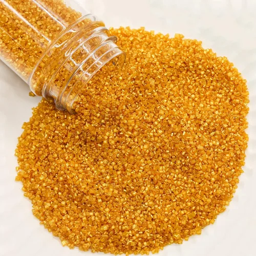 Miniatura 7 de LEBERY Azúcar de lijado dorado comestible con cristales de azúcar para hornear, azúcar perlado dorado para galletas, pasteles, cupcakes, decoración