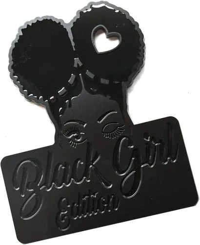 Miniatura 4 de Calcomanías personalizadas para emblema de insignia de automóvil de edición Black Girl – Vehículos compatibles, puertas, carrocería, guardabarros