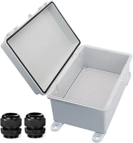 Miniatura 12 de Caja Eléctrica Impermeable a Prueba de Polvo Caja de Conexiones Resistente a la Intemperie IP67 Carcasa de Plástico ABS Caja de Proyecto