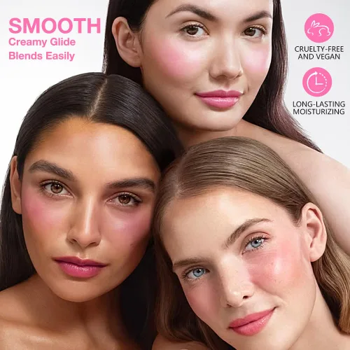 Miniatura 5 de Kaely Contour Blush - Maquillaje multiuso, color crema bronceador para contornear paletas, kit de maquillaje facial, fórmula de acabado radiante 01