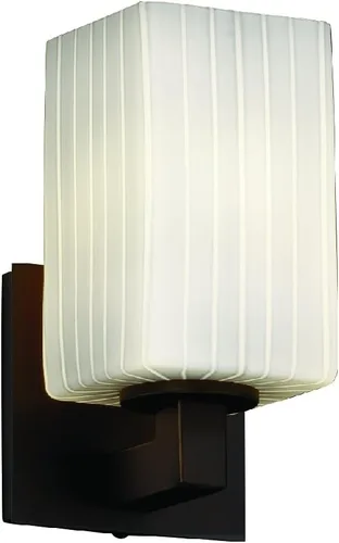 Miniatura 2 de Justice Design Group FSN-8921-15-RBON-MBLK Fusion Collection Modular 1-Light Aplique de pared