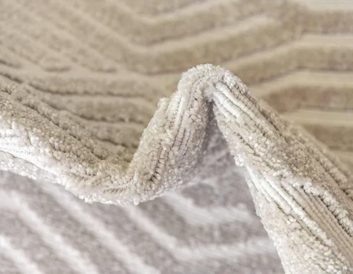 Miniatura 7 de Unique Loom Sabrina Soto Outdoor Collection Alfombra moderna, vibrante y tallada, 2 x 6 pies, beige