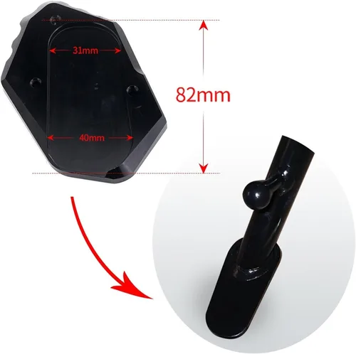 Miniatura 3 de Moto Kickstand lateral placa ampliadora para BMW R1200GS ADV R 1200 GS LC R1250GS GSA R 1250GS Adventure Low Suspension (Color : A R1200GS ADV)
