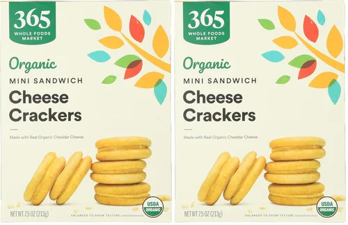 Miniatura 8 de 365 by Whole Foods Market, Galletas de mini sándwich de queso orgánico, 7.5 onzas