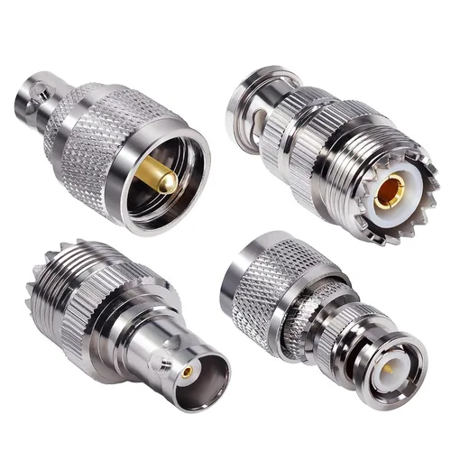 Miniatura 9 de TUOLNK Adaptador coaxial RF BNC a UHF PL259 SO239 a conector de toma BNC hembra para cable de extensión 2 piezas