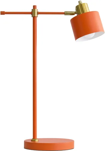 Miniatura 9 de OYEARS Lámpara de escritorio moderna de 22.2 pulgadas, lámpara de mesa de metal con bombilla LED, lámparas de lectura ajustables para sala de estar