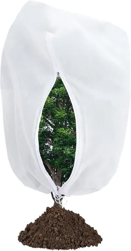Miniatura 9 de Garutom - Juego de 2 cubiertas para plantas con protección contra la congelación de 48" x 72" 2.2 oz, tela contra heladas para plantas, chaqueta