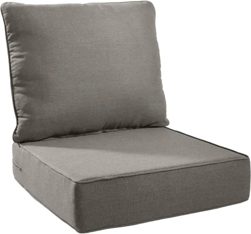 Miniatura 71 de Rilyson Cojines de patio para muebles de exterior, 22 x 24 pulgadas, respaldo alto y asiento profundo, cojín de exterior para sillas de patio, sofá