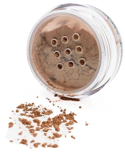 Miniatura 32 de Pure Ziva Adobe Glaze - Pigmento de polvo suelto de sombra de ojos en color bronce cobrizo, color rojo claro, rosa, maceta de polvo mineral con una