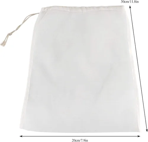 Miniatura 2 de Yosoo Bolsa de filtro de vino de malla de 100 unidades, reutilizable, para elaboración de cerveza casera, utilizada en fermentación, mermelada