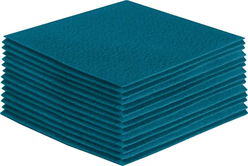 Miniatura 126 de FabricLA Hojas de fieltro acrílico para manualidades, cuadrados de fieltro precortados suaves de 4 x 4 pulgadas (3.9 in x 3.9 in), utiliza hojas