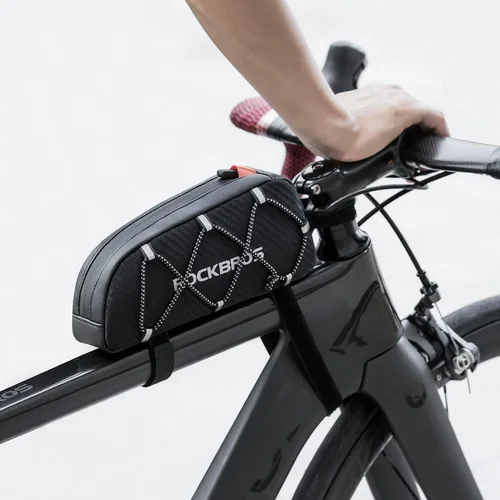 Miniatura 2 de ROCKBROS Bolsa de Tubo Superior para Bicicleta Bolsa de Marco Frontal para Bicicleta Accesorios para Bicicleta Compatible con iPhone 14/13/12 Pro