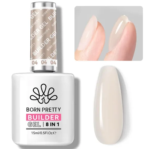 Miniatura 33 de BORN PRETTY Gel constructor para uñas, Gel de extensión de 8 en 1, fortalecedor, Gel constructor duro, Gel base de uñas, Gel de cobertura, Gel Gel