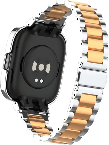 Miniatura 5 de HOPMC - Correa de repuesto clásica con marco de metal y hebilla de malla de acero inoxidable para Redmi Watch 3