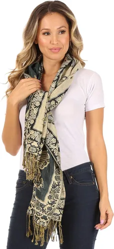 Miniatura 5 de Sakkas Liua - Mantónbufanda de pashmina multicolor con diseño largo y ancho