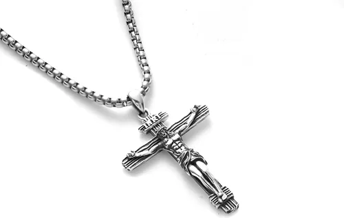 Miniatura 557 de Collar de plata de ley 925 con medalla de San Patrón, colgante de protección católica, amuleto, joyería religiosa para hombres y mujeres