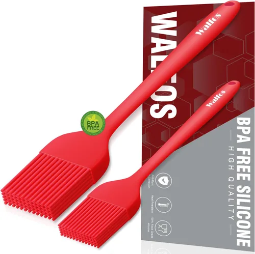Miniatura 12 de Walfos Juego de 5 cepillos de silicona para repostería, resistentes al calor, perfectos para hornear, parrilla de barbacoa, cocina de cocina, núcleo