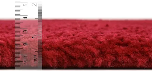 Miniatura 2 de Unique Loom Colección Solo - Alfombra de área Calabasas (5 pies 3 pulgadas x 7 pies 7 pulgadas, rectangular, rojo)