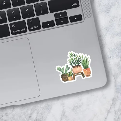 Miniatura 2 de Plant Stickers, Flower stickers, Bookish Sticker, Kindle Stickers, Water Assistant Vinyl Booktok Decals for Water Bottles Laptops Phone, Nature