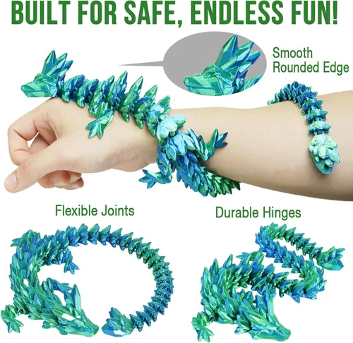 Miniatura 2 de Huevos de Dragón Pequeños con Dragón en el Interior, Regalos Divertidos Sorpresa Impresos en 3D para Niños, Juguetes Fidget de Dragón Articulados