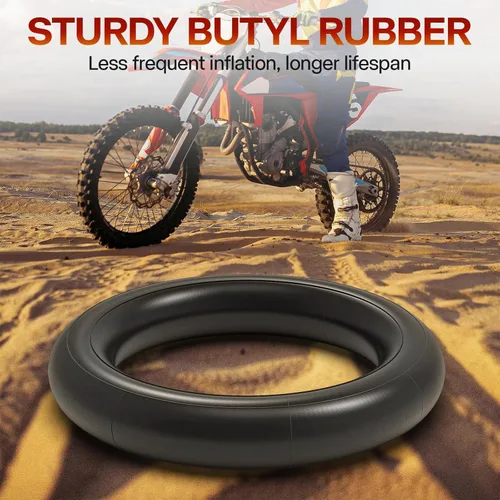 Miniatura 4 de Tubo interior de repuesto para motocross 3.00-21 con vástago de válvula TR4, tubos interiores de goma butílica de alta resistencia 80/100-21, 0.11