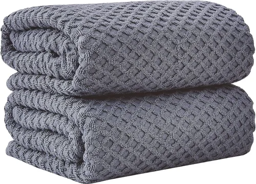 Miniatura 10 de Great Bay Home - Toallas de mano 100% algodón blanco, 6 toallas de baño suaves para manos, altamente absorbentes y de secado rápido, colección