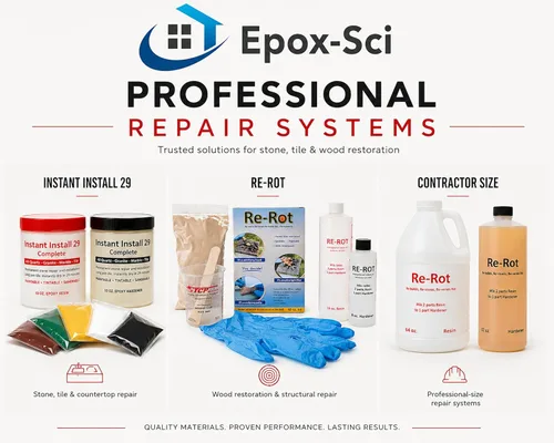 Miniatura 9 de Instant Install 29 Complete - Kit de reparación permanente de epoxi de 4 oz con EZ-Tint 10 g paquete de 5, palitos mezcladores, navaja y tira