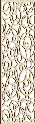Miniatura 154 de Latrobe Paneles de pared decorativos de madera con calado, 9 3/8 pulgadas de ancho x 24 3/8 pulgadas de alto x 3/8 de alto, roble rojo rojo (Red Oak)