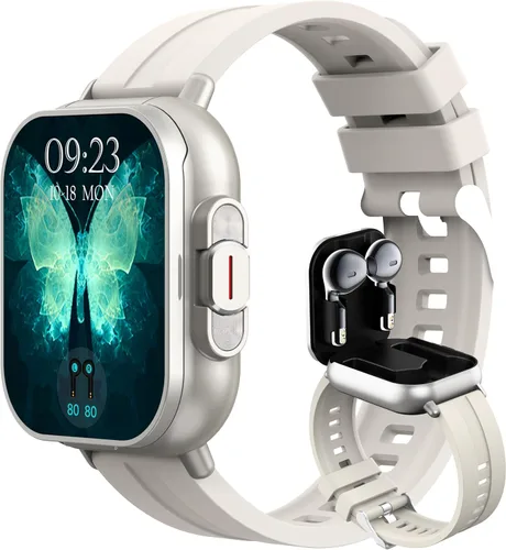 Miniatura 12 de Reloj inteligente con auriculares, para hacer/responder llamadas Bluetooth, monitor de actividad física, monitor de presión arterial y frecuencia