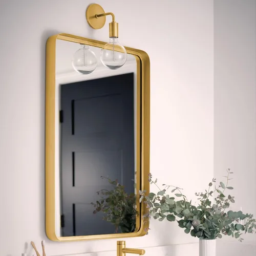 Miniatura 10 de Moen Align Grifo de Baño Moderno Extendido de Dos Manijas y Tres Orificios en Dorado Cepillado Kit de Moldura, Válvula Requerida, T6193BG Oro