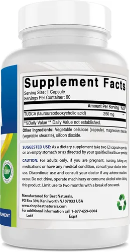 Miniatura 3 de Best Naturals TUDCA 250mg y NAC 600 mg