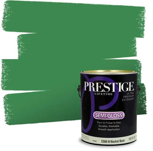 Miniatura 226 de PRESTIGE Pintura exterior e imprimación en uno, aloe, plano, 1 galón