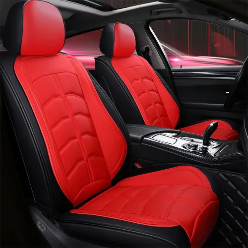 Miniatura 12 de Funda de asiento de automóvil para Mini Cooper 2002-2012, duradera, resistente al desgaste, impermeable, transpirable, sin olor, accesorios para Rojo