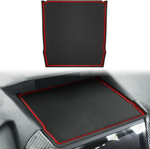 Miniatura 8 de Auovo Tapetes de Tablero Compatibles con Accesorios para Subaru Crosstrek 2012-2017 Forester 2014-2018 XV Impreza 2012-2016 Funda de Silicona