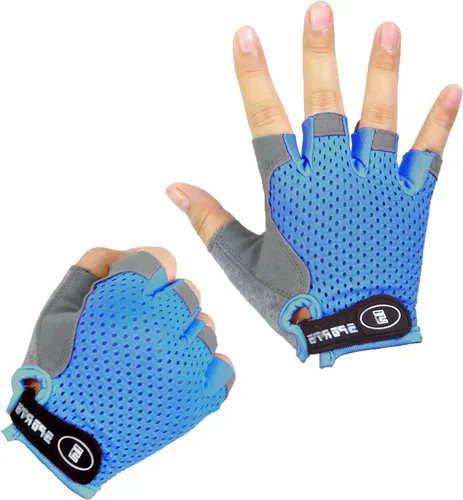 Miniatura 2 de Guantes de ciclismo para niños, sin dedos, transpirables, antideslizantes, para jóvenes, niños y niñas, ciclismo, motocicleta, motocross, deportes