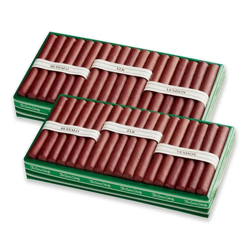 Miniatura 4 de Caja de regalo de palitos de carne de caza salvaje de la Colonia Suiza - Incluye carnes exóticas: búfalo, alce y venado mezclados con cerdo