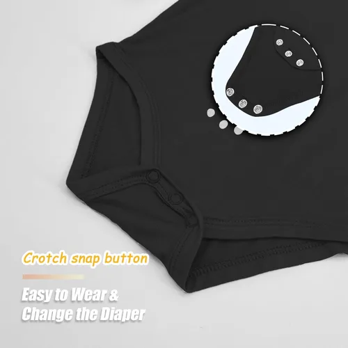 Miniatura 22 de Jimonda Body de rayón de bambú de manga corta para bebés, niños y niñas, trajes suaves para recién nacidos