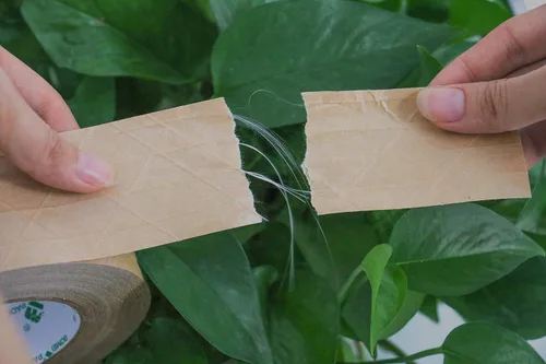 Miniatura 5 de BOMEI PACK Paquete de 2 cintas de papel kraft reforzadas, cinta de embalaje autoadhesiva de papel engomado, para embalaje resistente, envío, mudanza