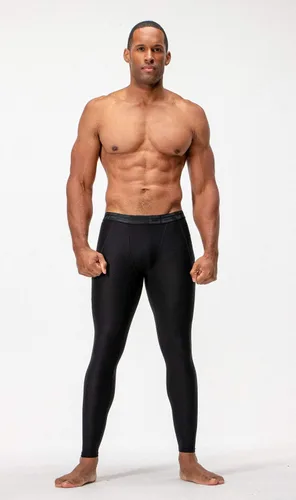 Miniatura 3 de DEVOPS Paquete de 2 leggings deportivos de compresión para hombre con bolsillosin bolsillo
