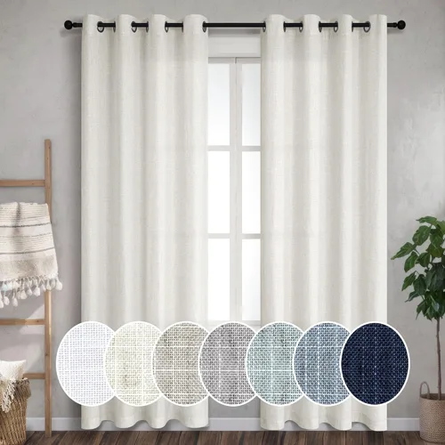 Miniatura 15 de Pitalk Cortinas de dormitorio azul oscuro de 72 pulgadas de largo con ojales, decoración náutica costera masculina, decoración náutica, Azul marino