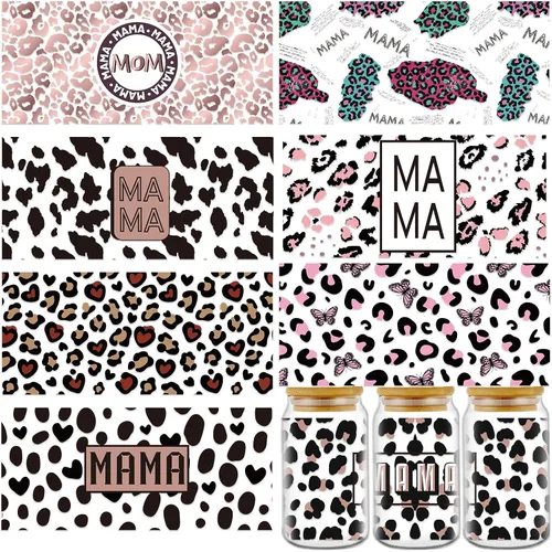 Miniatura 8 de Rngmsi Envoltura de taza UV DTF – 5 hojas de pollo UV DTF envolturas de tazas para 16 oz de animales de granja Uvdtf calcomanías personalizadas