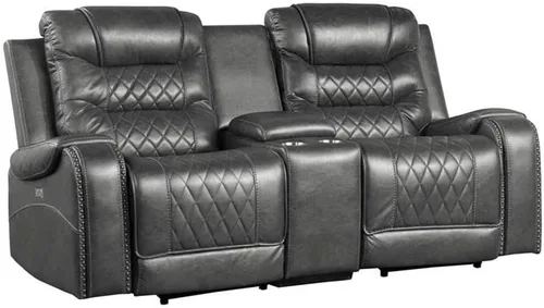 Miniatura 11 de Lexicon Derringer Wall Hugger Power - Sofá reclinable doble, color marrón