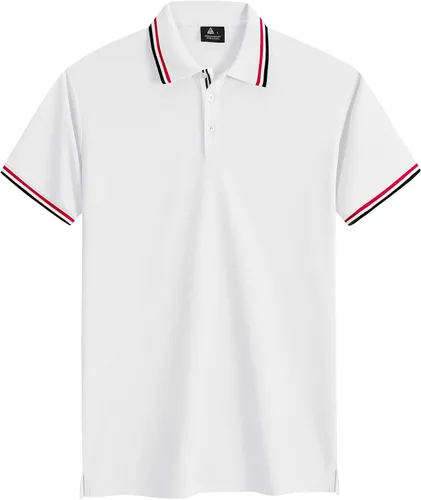 Miniatura 6 de ZITY Camiseta polo de manga corta para hombre, para golf, tenis