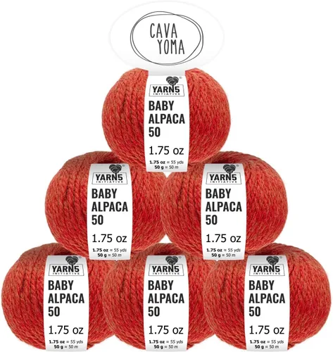 Lana 100% de alpaca bebé disponible en más de 35 colores y de Categoría Ligera de 10.58 onzas (300g) o Abultada de 6 x 1.76 onzas (50g) - Lana suave
