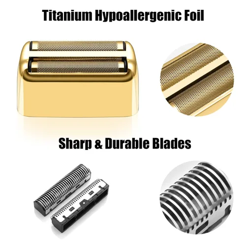 Miniatura 2 de Lámina de repuesto y cortadores para afeitadora BaBylissPRO Barberology de doble lámina, lámina de repuesto para afeitadora BaBylissPRO Barberology