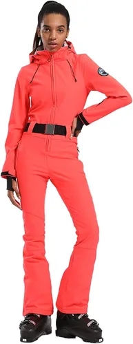 Miniatura 11 de GSOU SNOW Traje de esquí para mujer, traje de nieve delgado de una pieza, chaqueta de nieve, impermeable, resistente al viento, deportes al aire