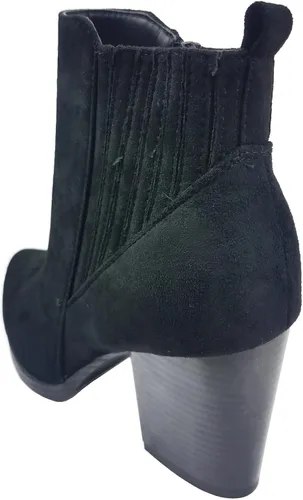 Miniatura 3 de TOP Moda Botines para mujer con tacón medio apilado grueso Chelsea