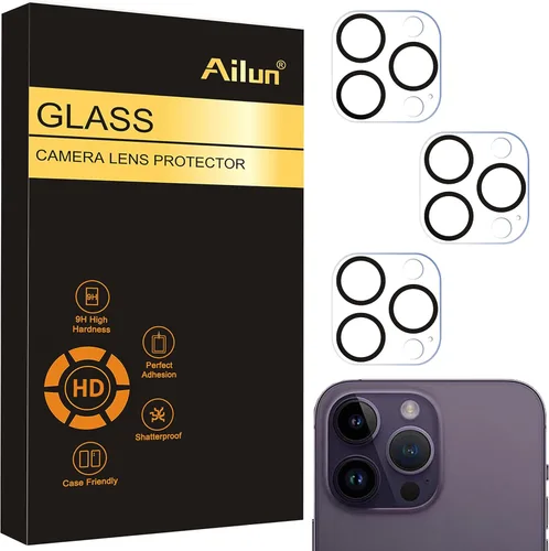 Miniatura 11 de Ailun Paquete de 3 protectores de lente de cámara para iPhone 17 Pro Max, vidrio templado, dureza 9H, Ultra HD, antiarañazos, compatible con fundas