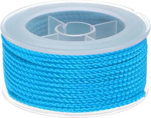 Miniatura 49 de HARFINGTON Cordón de hilo de nailon para cuentas de 0.063 in, cuerda de nailon trenzado extrafuerte para manualidades, pulseras, joyería, Negro