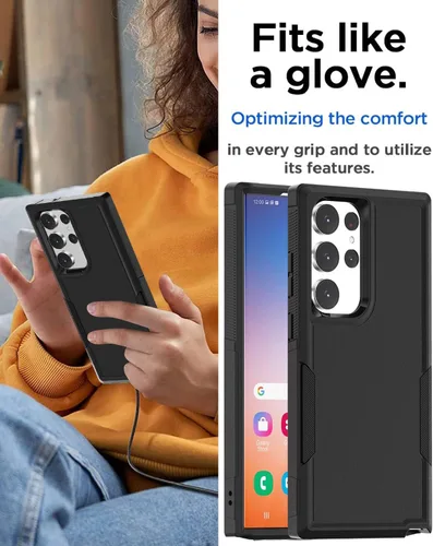 Miniatura 7 de AICase Funda para Samsung Galaxy S23 Ultra, resistente protección contra caídas, cuerpo completo, resistente a prueba de golpes y polvo, multicapa